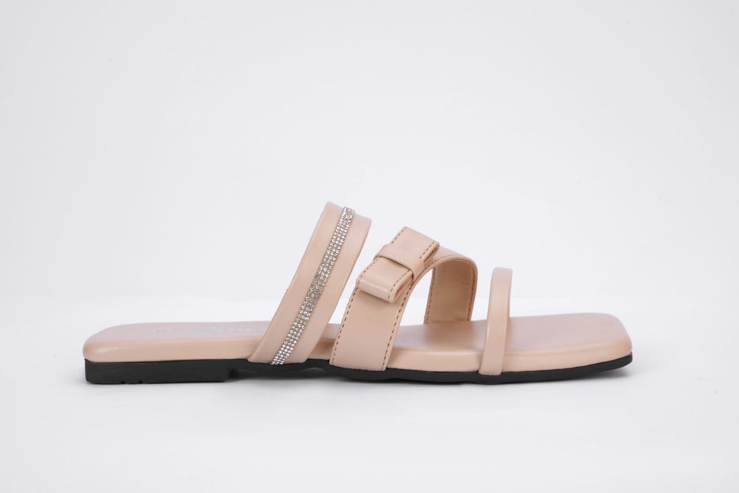 Regina Triple Strap Cream Sliders