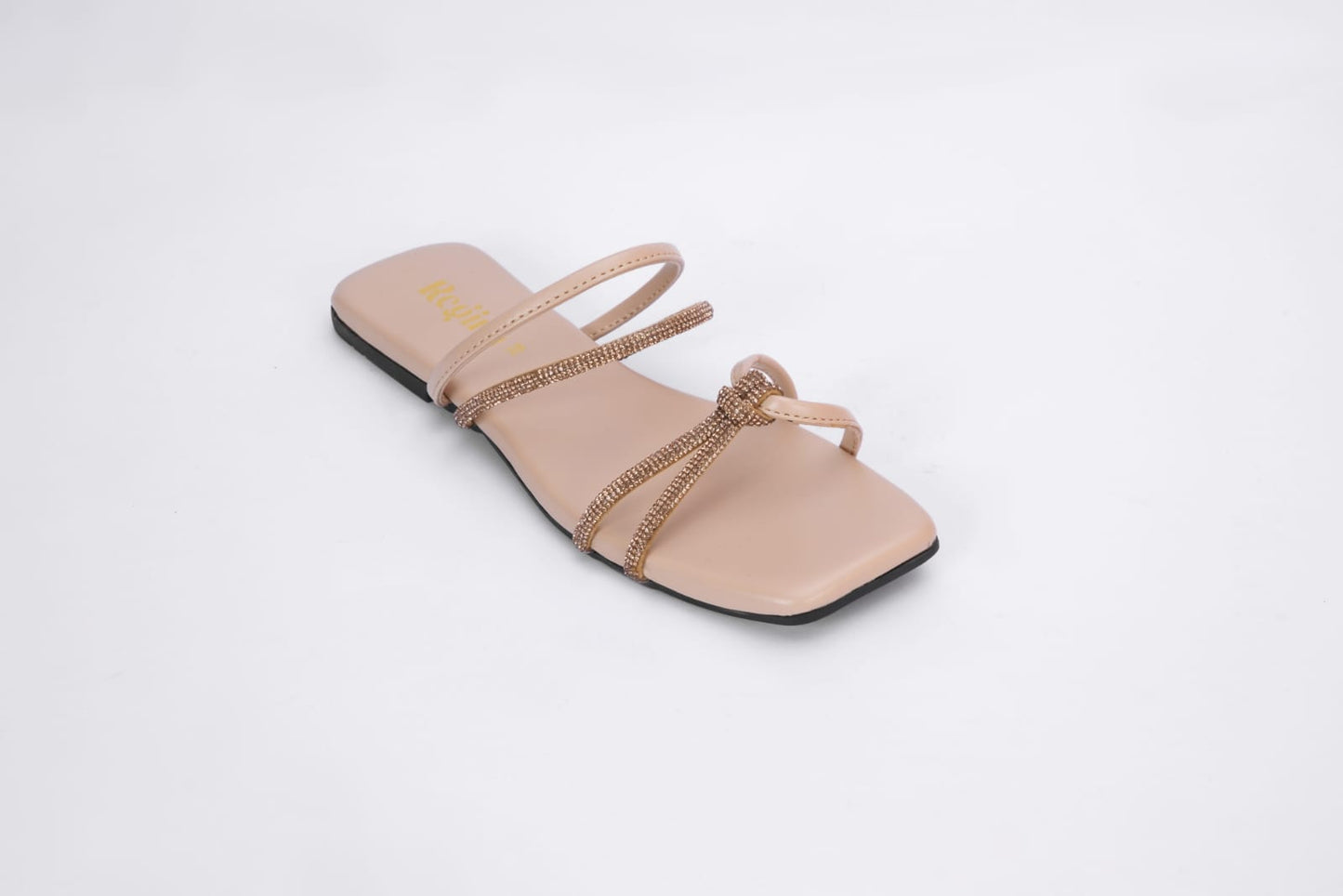 Regina Double Strap Cream Sliders