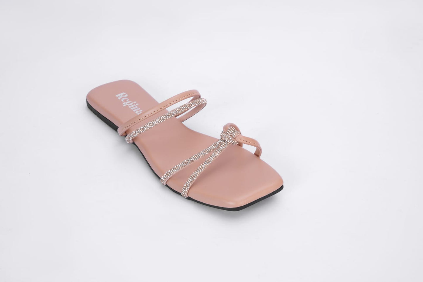 Regina Double Strap Peach Sliders