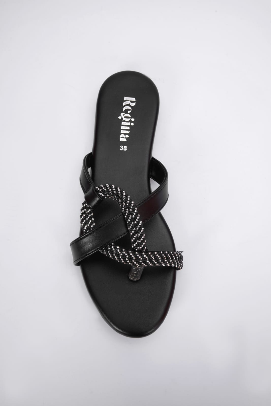 Regina Braided Black Flats