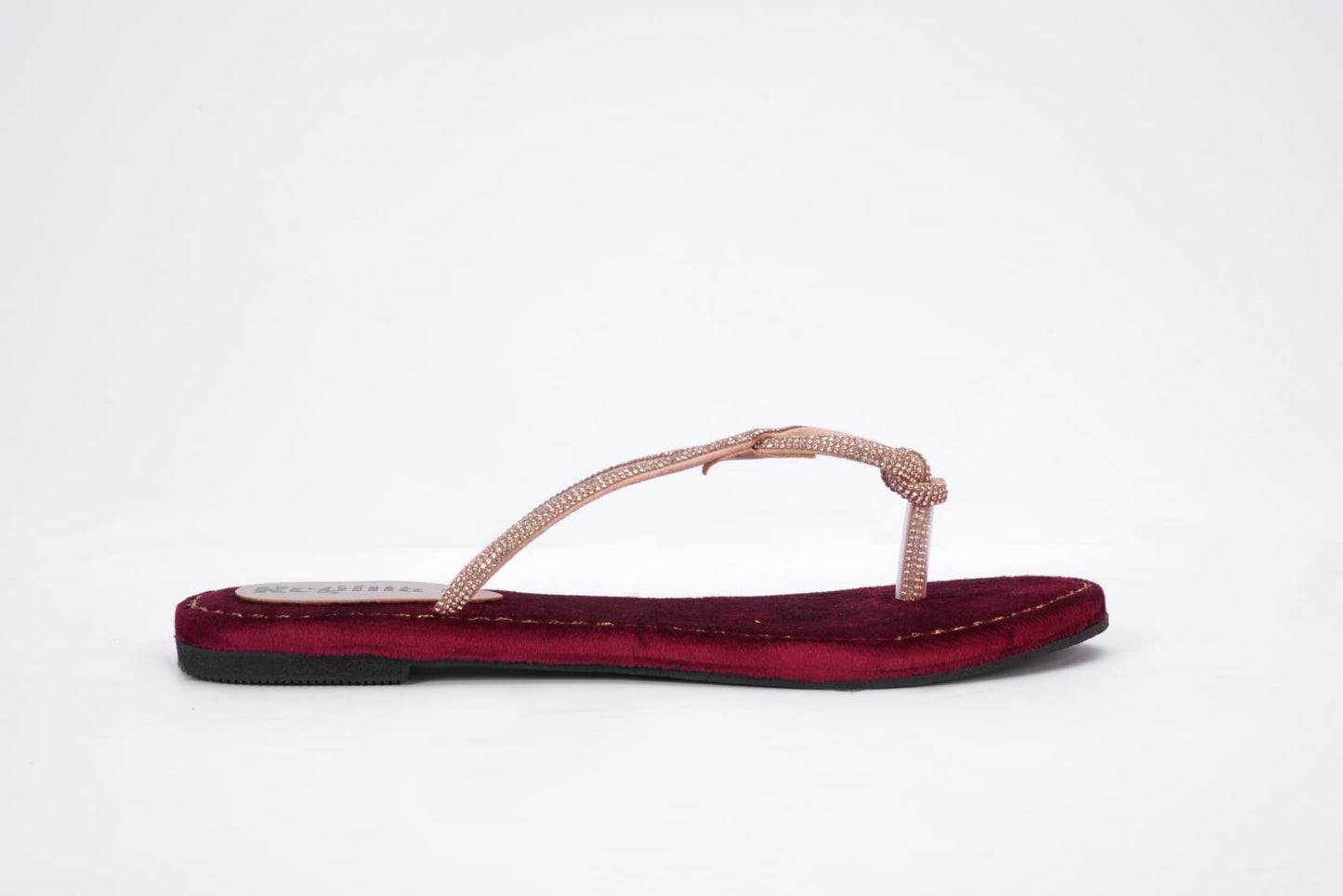 Regina Braided Maroon Flats